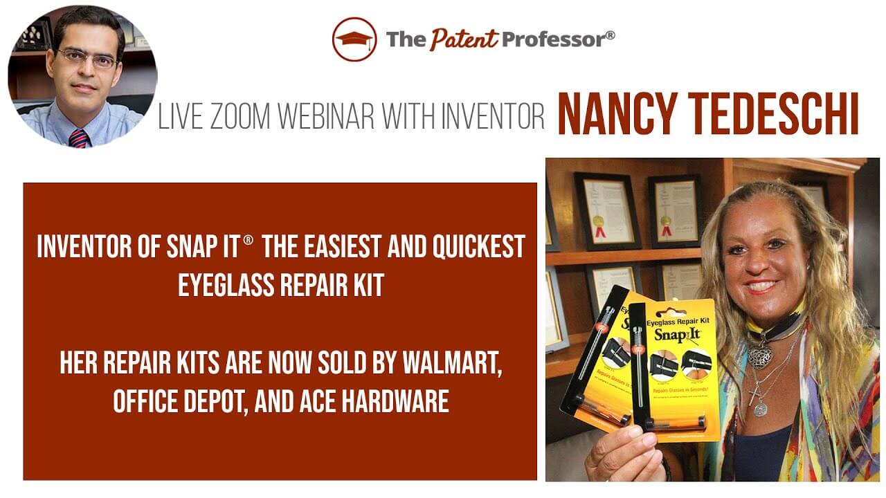 Snapit Screw Kit Inventor Nancy Tedeschi Have Multiple Patents to Protect & License Her Invention